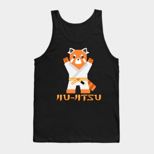 Jiu Jitsu Panda -Orange White Belt- Tank Top